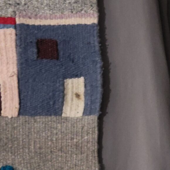 Vintage Southwestern Wool Wall Tapestry 3D Pueblo Cutout Home Decor 28x45 - Picture 4 of 16